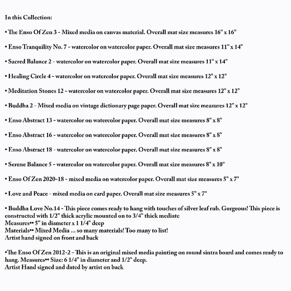 The Gallery Wall Zen Collection - 14 Works of art - Picture 2 of 16